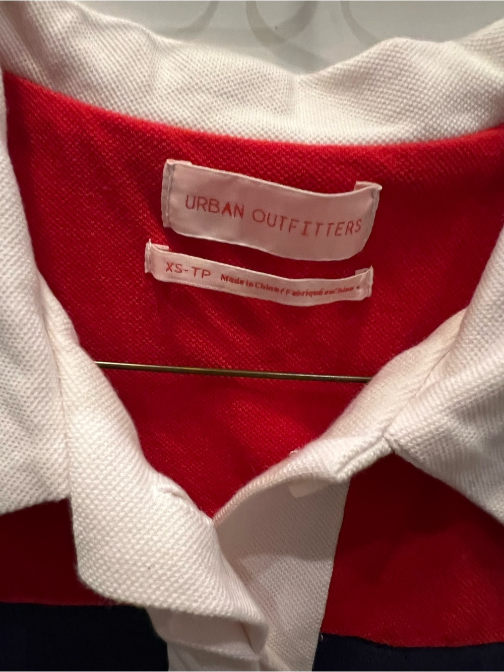 Urban Outfitters Navy, Red & White Sleeveless Polo Dress XS - Picture 2 of 2